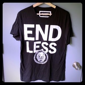 BLACK ZARA FLAMMABLE T SHIRT